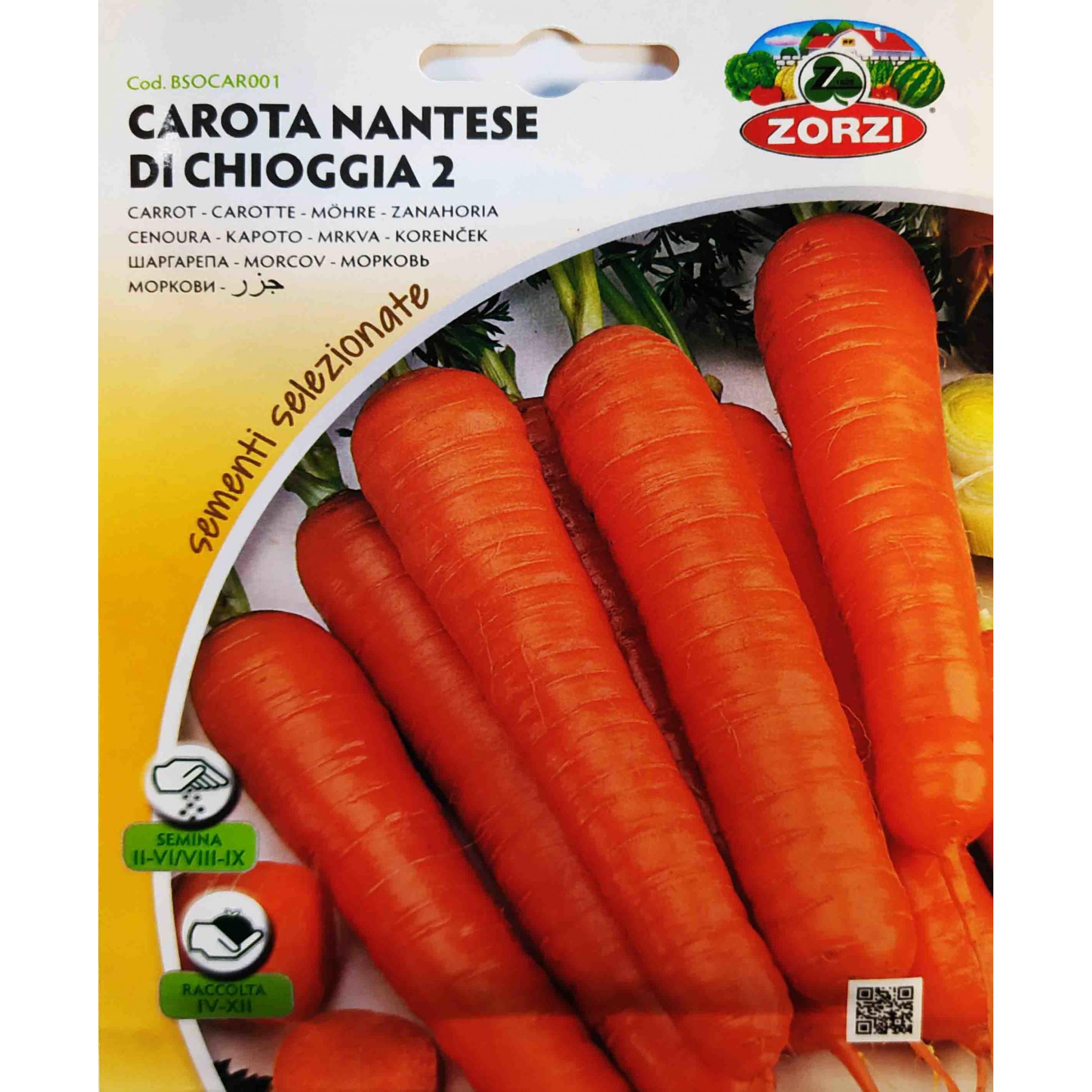 Καρότο Nantes (hobby bag 6 γρ)